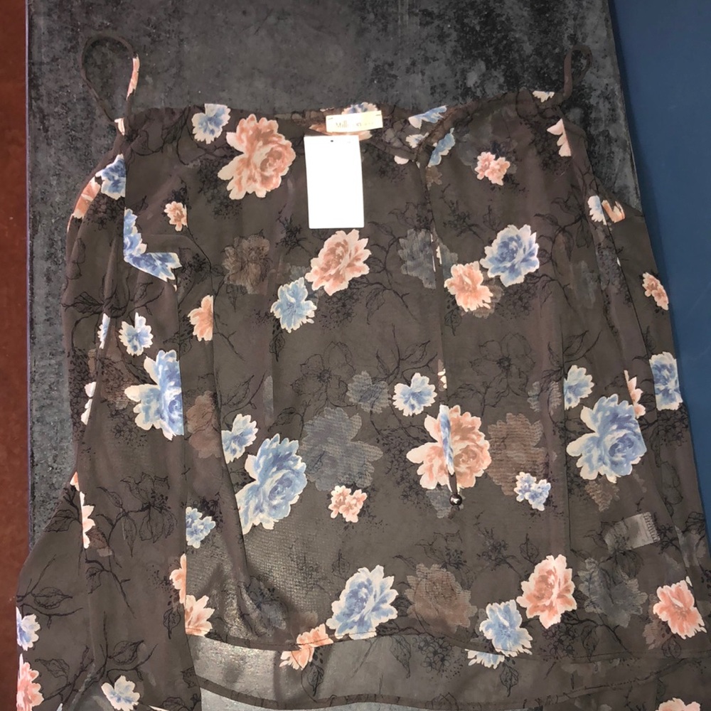 Flower printed shirt